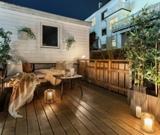 Illuminazione di un giardino a terra